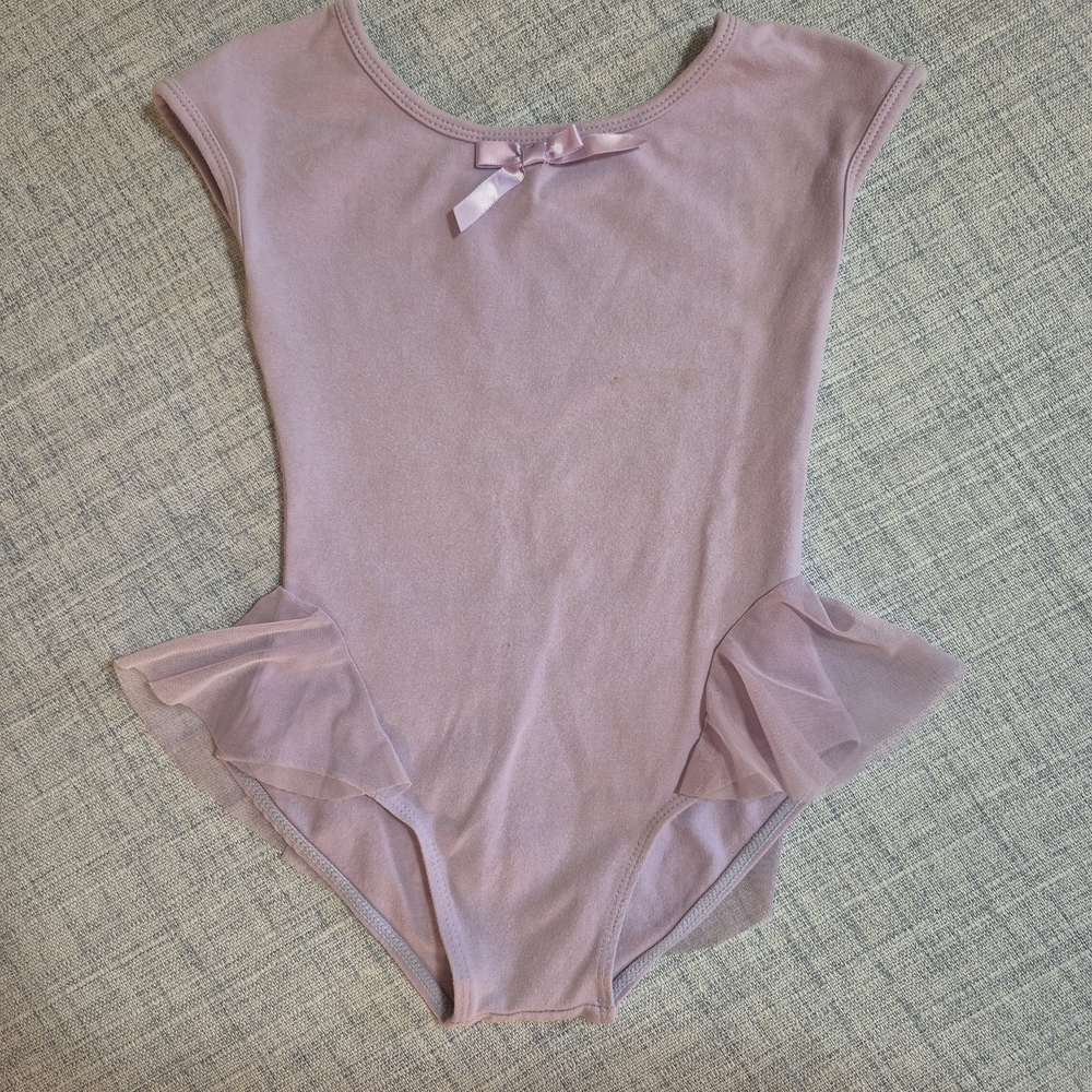 Pink Ballet Leotard with Tulle Accents
